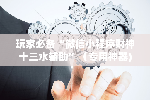 玩家必备“微信小程序财神十三水辅助”（专用神器)