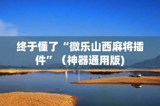 终于懂了“微乐山西麻将插件”（神器通用版)