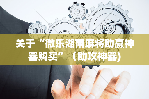 关于“微乐湖南麻将助赢神器购买”（助攻神器)