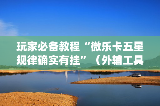 玩家必备教程“微乐卡五星规律确实有挂”（外辅工具)