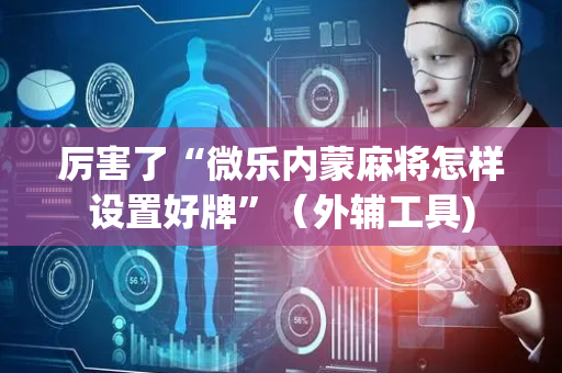 厉害了“微乐内蒙麻将怎样设置好牌”（外辅工具)