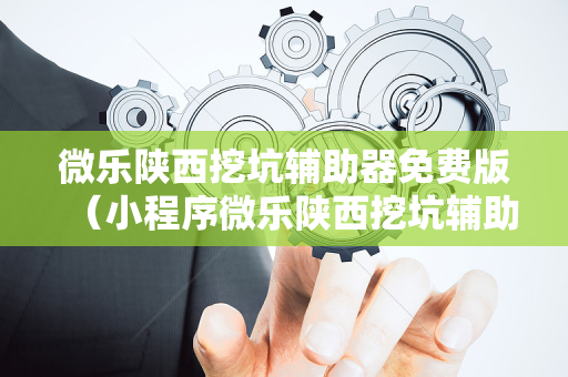 微乐陕西挖坑辅助器免费版（小程序微乐陕西挖坑辅助器）