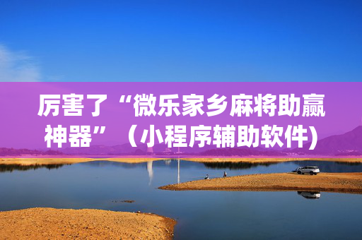 厉害了“微乐家乡麻将助赢神器”（小程序辅助软件)