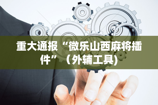 重大通报“微乐山西麻将插件”（外辅工具)