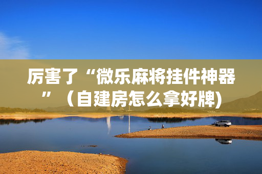 厉害了“微乐麻将挂件神器”（自建房怎么拿好牌)