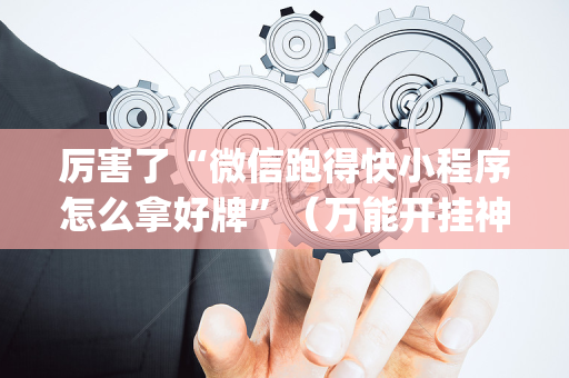 厉害了“微信跑得快小程序怎么拿好牌”（万能开挂神器)