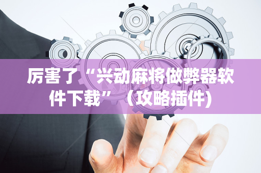 厉害了“兴动麻将做弊器软件下载”（攻略插件)