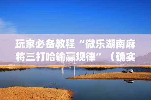 玩家必备教程“微乐湖南麻将三打哈输赢规律”（确实有插件吗)