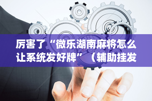 厉害了“微乐湖南麻将怎么让系统发好牌”（辅助挂发牌规律)