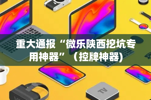 重大通报“微乐陕西挖坑专用神器”（控牌神器)